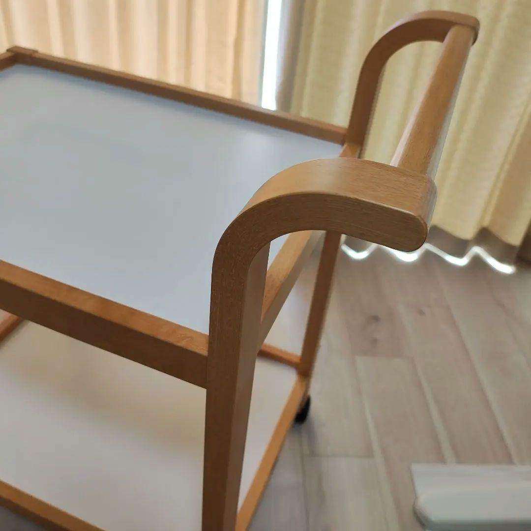 天童木工 ワゴン T-2093ME-ST Tendo 2段 キャスター付