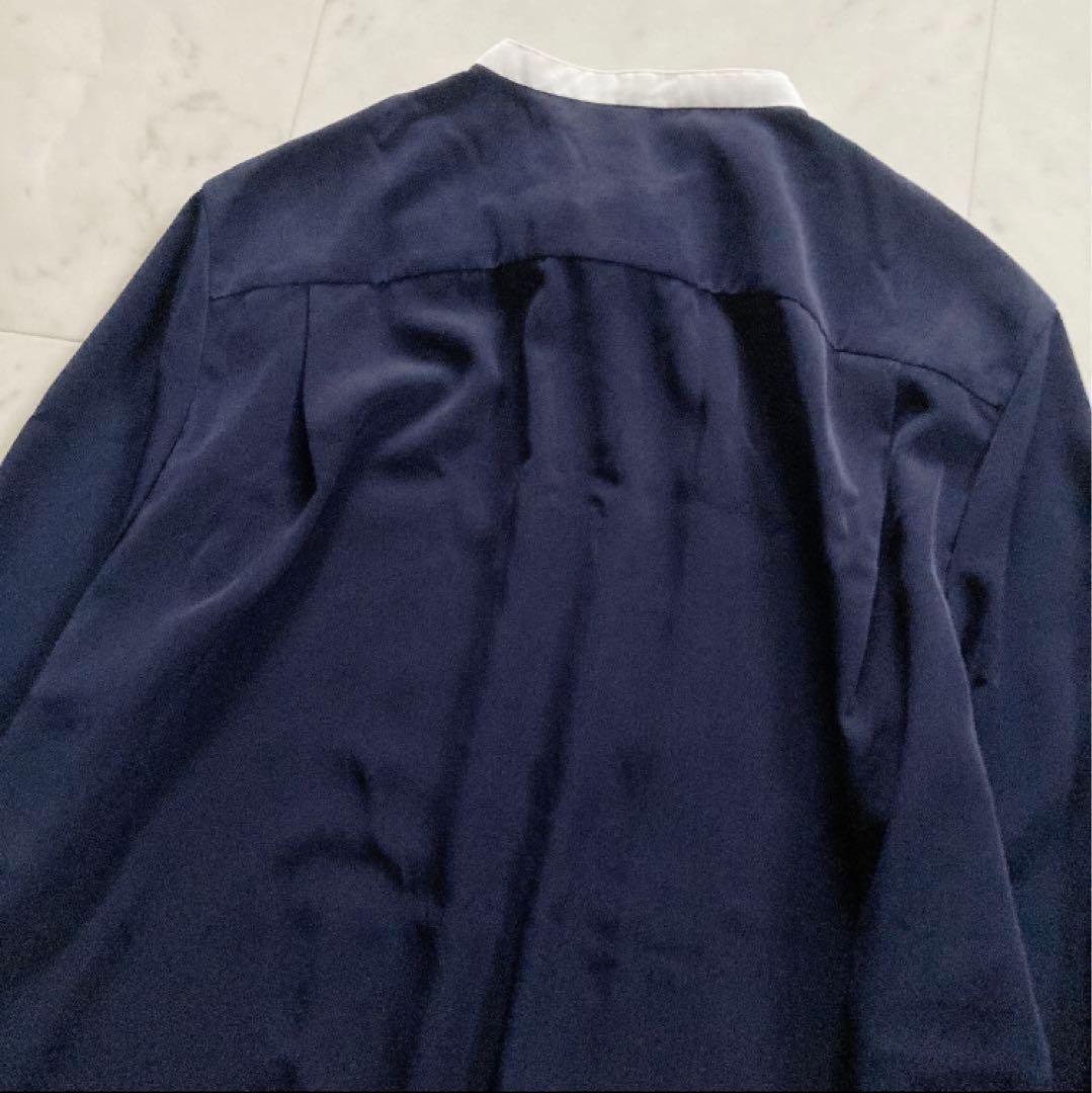 極美品　ボールジィ　クリアデシンボウタイブラウス　トゥモローランド　ネイビー