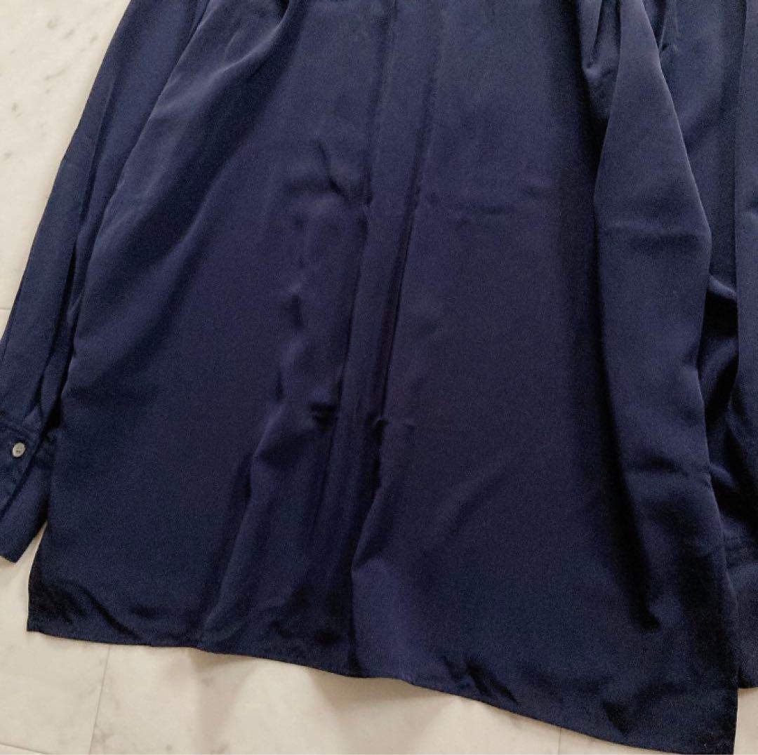 極美品　ボールジィ　クリアデシンボウタイブラウス　トゥモローランド　ネイビー