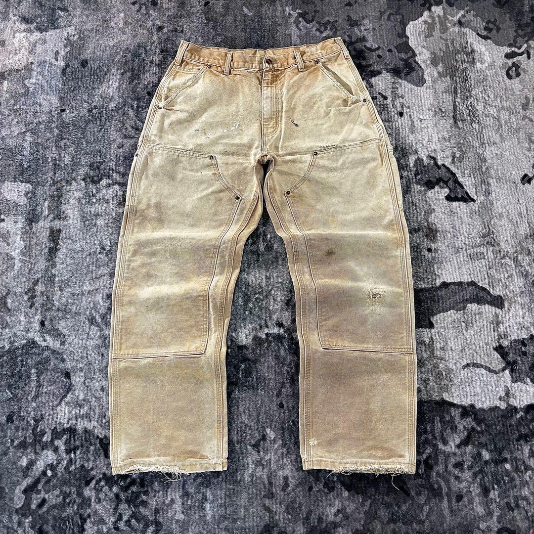 コメ欄セール！USA製 スペシャル 良フェード ダック地 ゆるだぼ 一点物