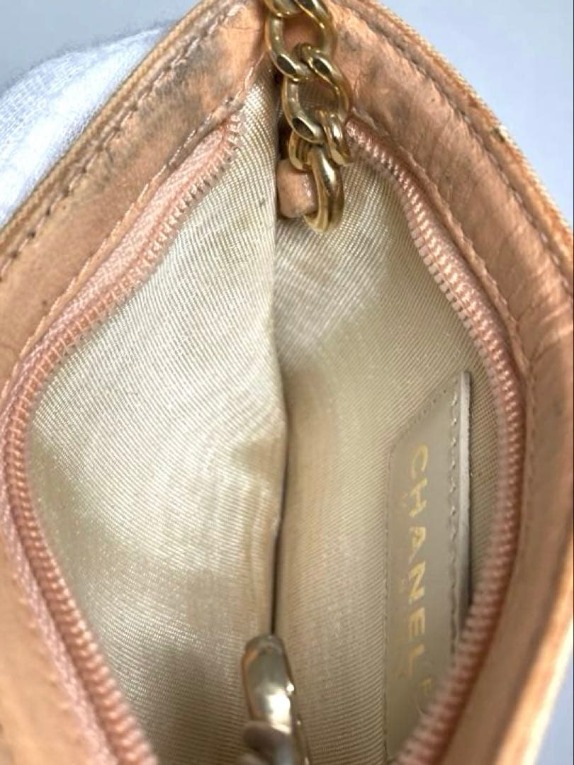 シャネル　キャンバス　キーリング付き　ケース　カードケース　箱付き