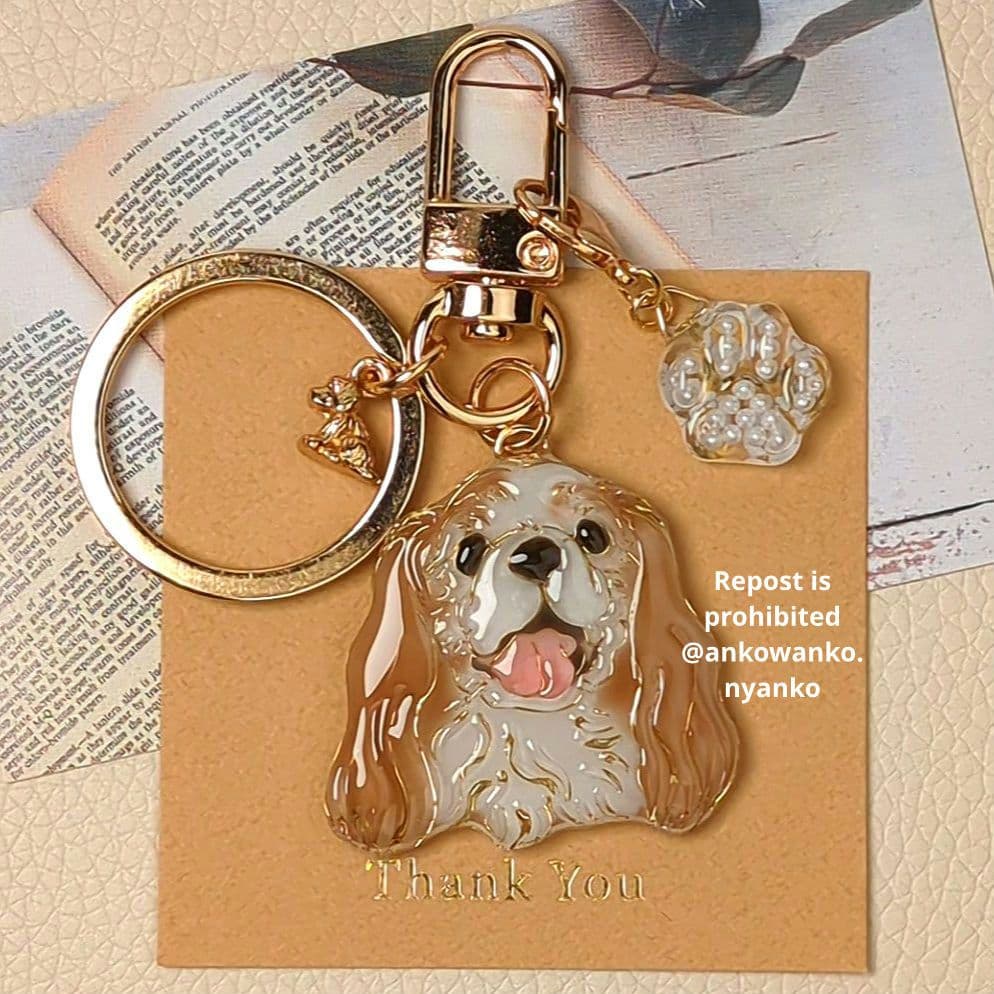 キャバリア　チワワ　愛犬 ankoわんこシリーズ　キーホルダー