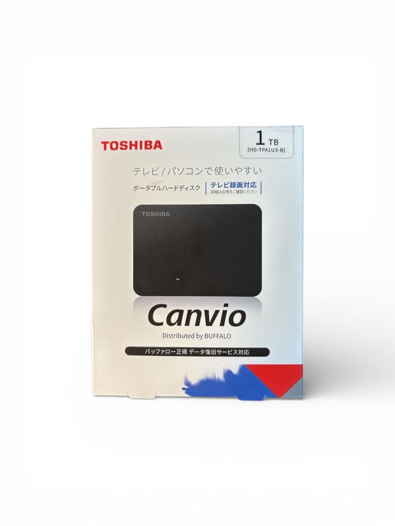【新品】TOSHIBA Canvio 1TB 外付けハードディスク　東芝