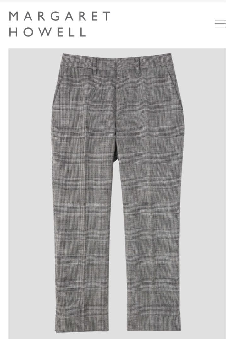 【美品】 期間限定！マーガレットハウエル×フォックスブラザーズ チェックパンツ