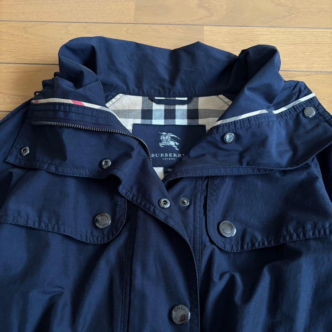 バーバリーロンドン ジャケット ブルゾン　メガチェック　ネイビー サイズ38