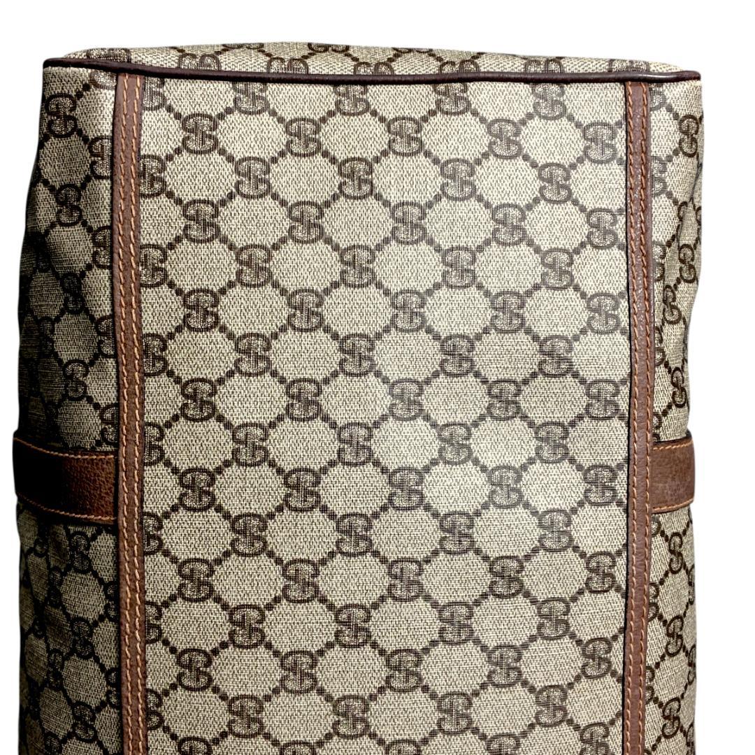 GUCCI OLD GGキャンバス ボストンバッグ ブラウン 70s 80s