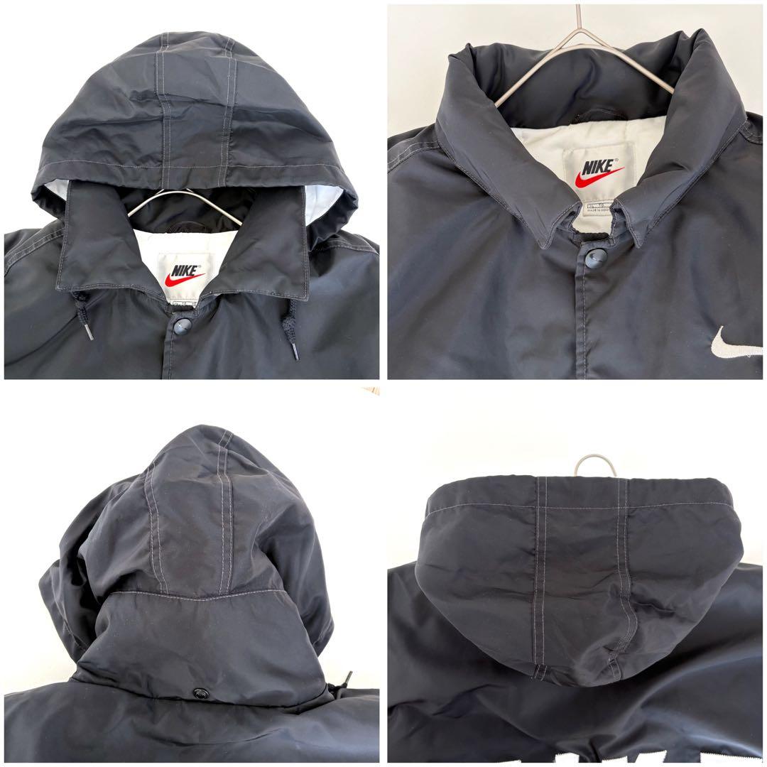 NIKE ナイキ 90s ナイロン ブルゾン 2way ビックロゴ 銀タグ XL