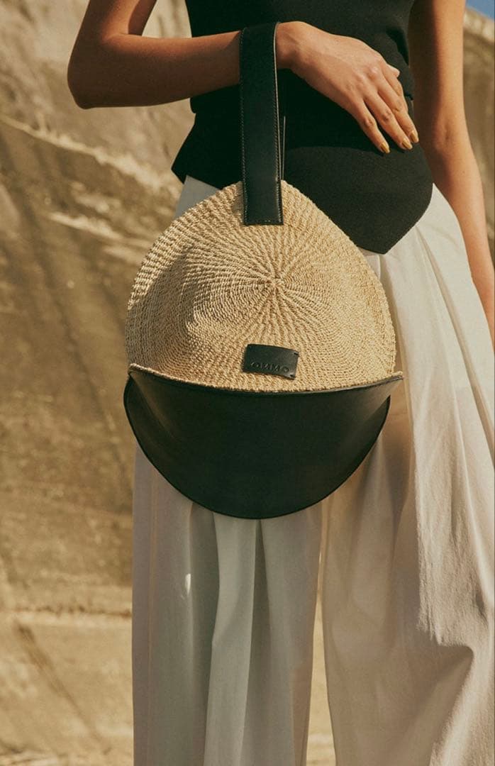 【OMMO】CIRCLE STRAW BAG カゴバッグ