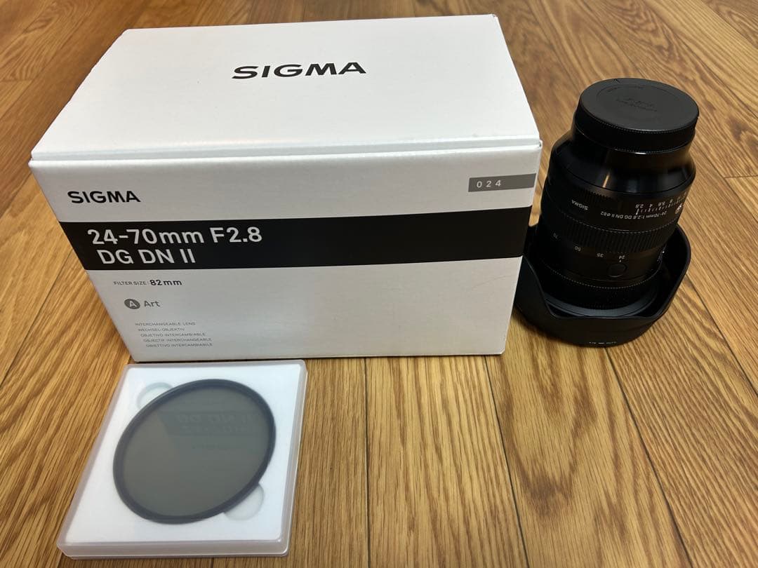 【美品】SIGMA 24-70mm F2.8 DG DN II PLフィルター付