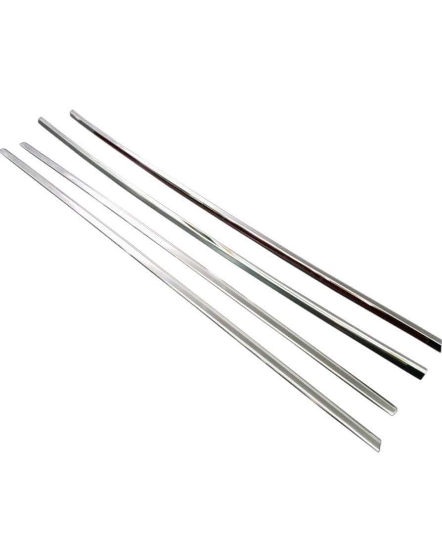 プリウス 50 51 55 超鏡面ステンレスメッキウィンドウモール4PC