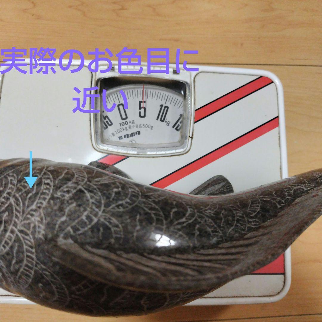 鯉の置物　御影石