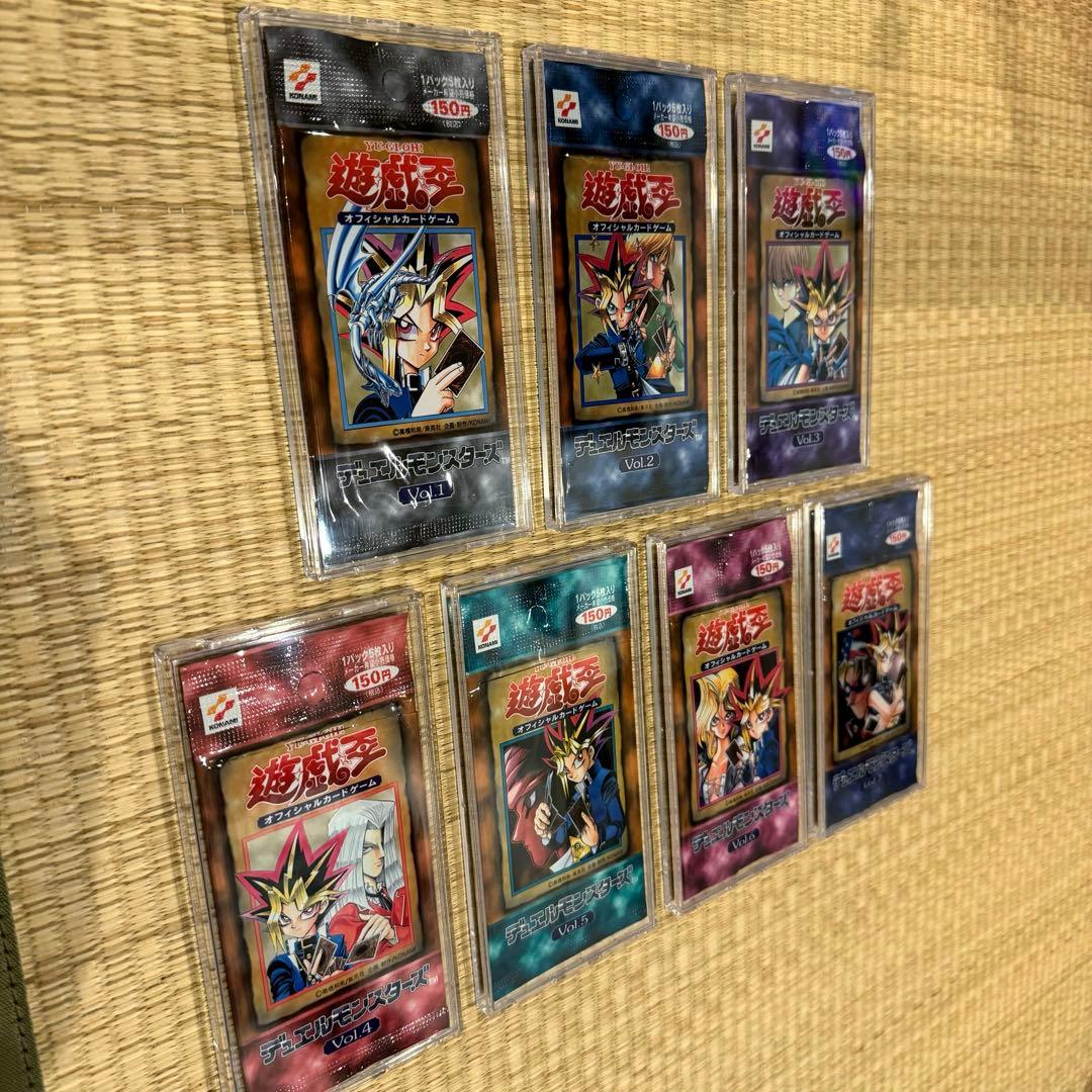 ふ*ぐ様 遊戯王 初期 開封済み空パック vol.1〜7 コンプセット