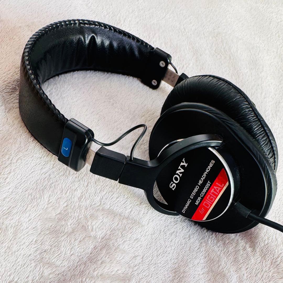 (赤ミミ)SONY MDR-CD900ST ダイナミックステレオヘッドフォン