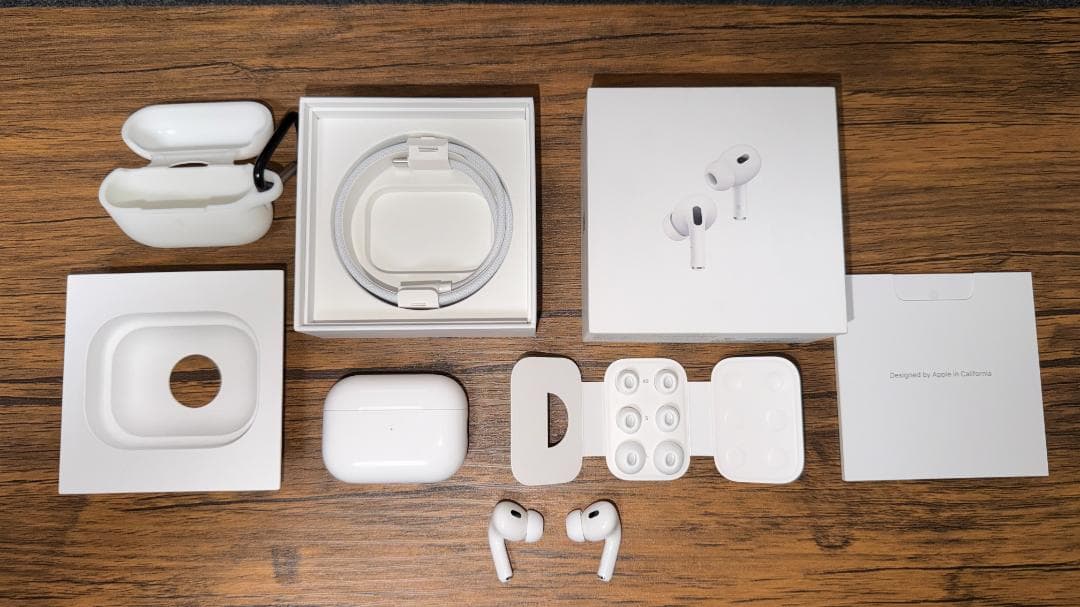 美品 Apple AirPods Pro 2 USB-C 付属品完備 オマケ付