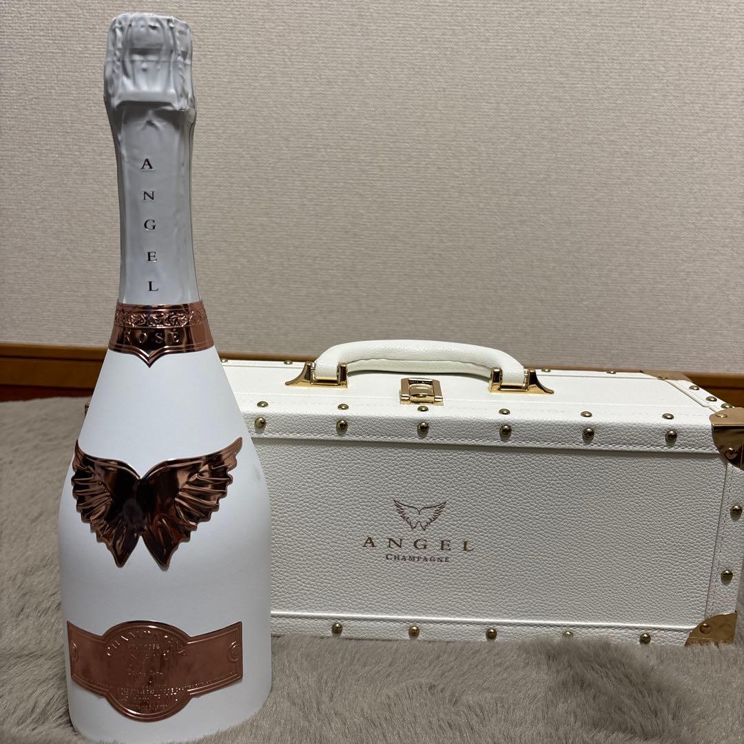 【未開栓】ANGEL シャンパン ホワイトローズゴールド ケース付き