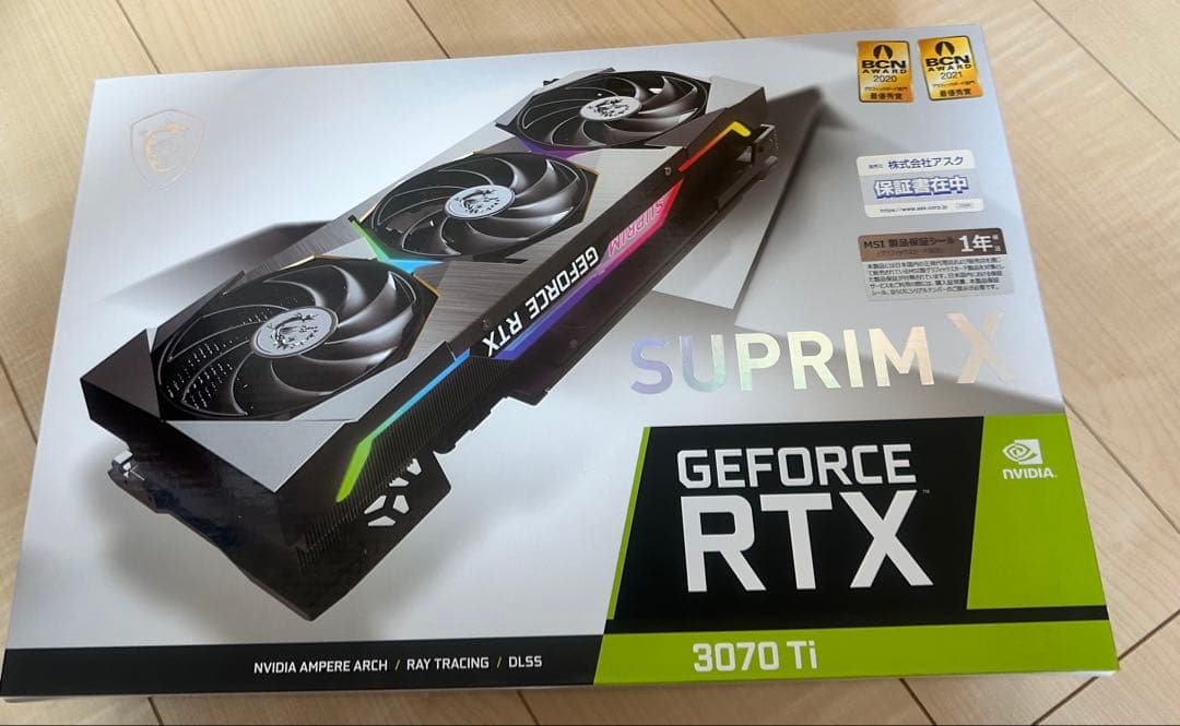 グラフィックボード・グラボ・ビデオカード GeForce RTX 3070 Ti SUPRIM X