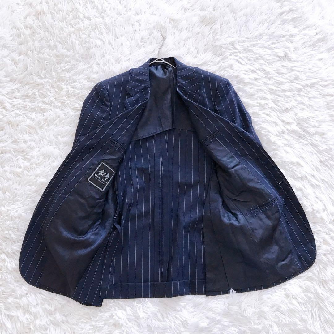 高級✨SOVEREIGN ユナイテッドアローズ スーツ ストライプ ネイビー