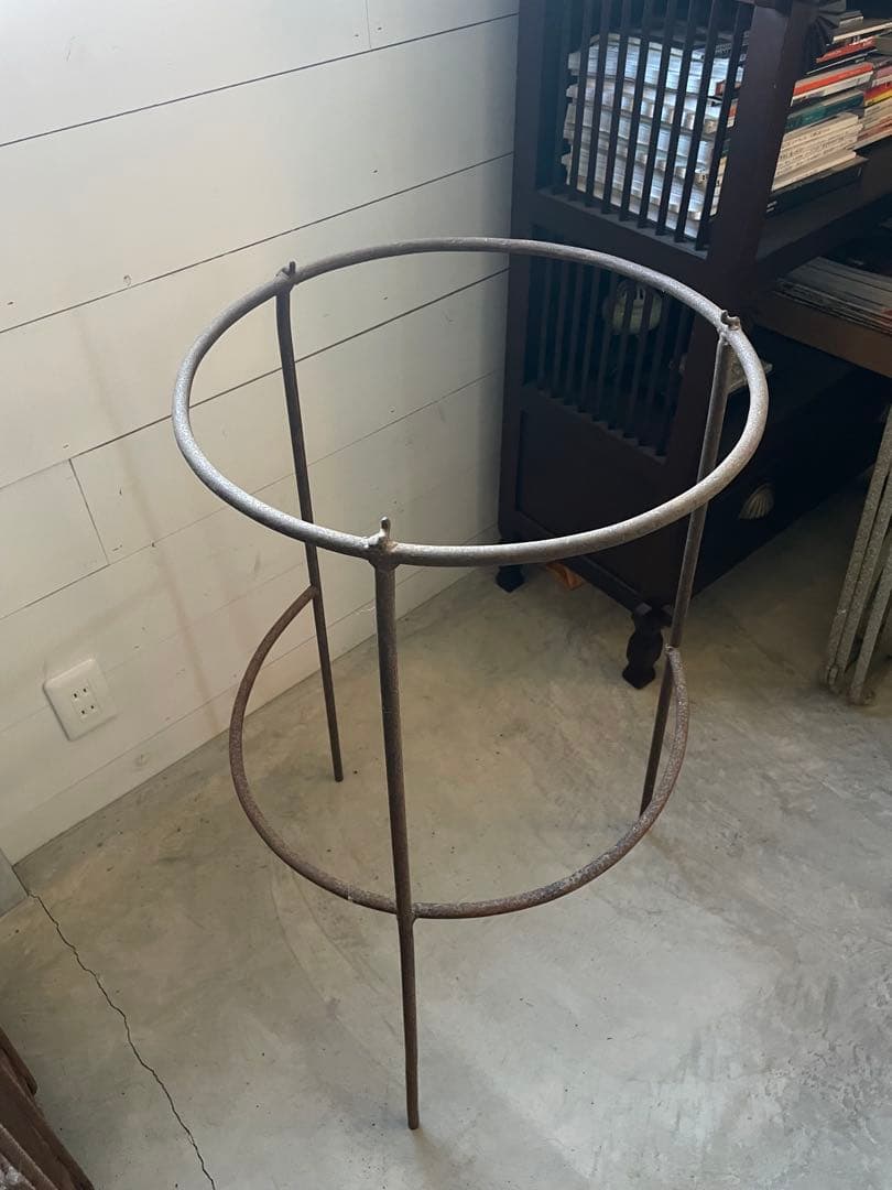 ヴィンテージ コーヒー麻袋 アイアンスタンド 収納 店舗什器