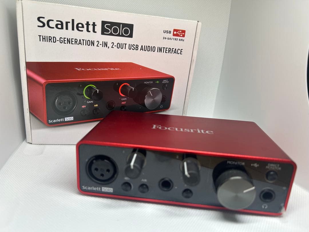 Scarlet Solo gen3 オーディオインターフェース 箱・フィルム付き