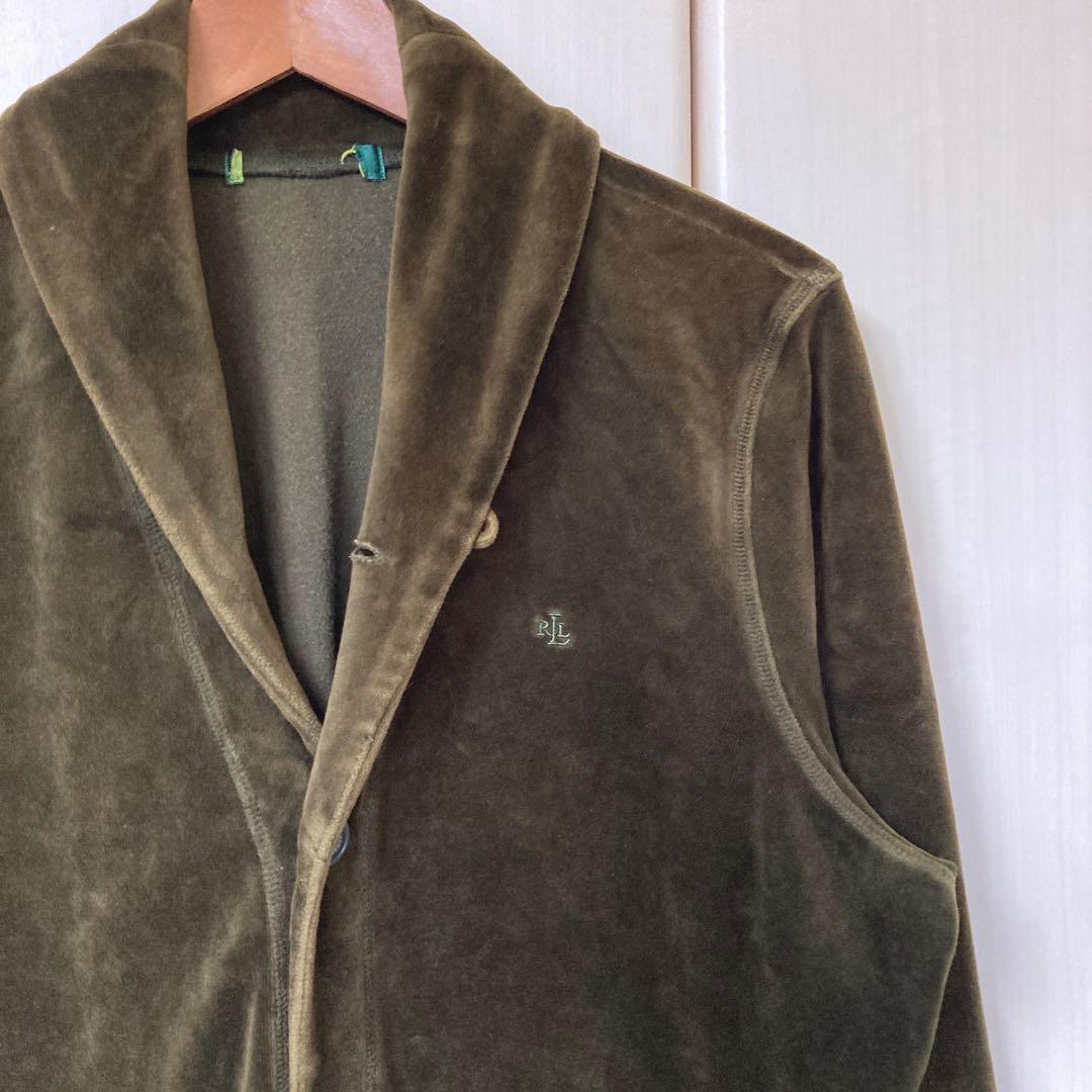 VINTAGE RALPH LAUREN ベロアショールカラージャケット