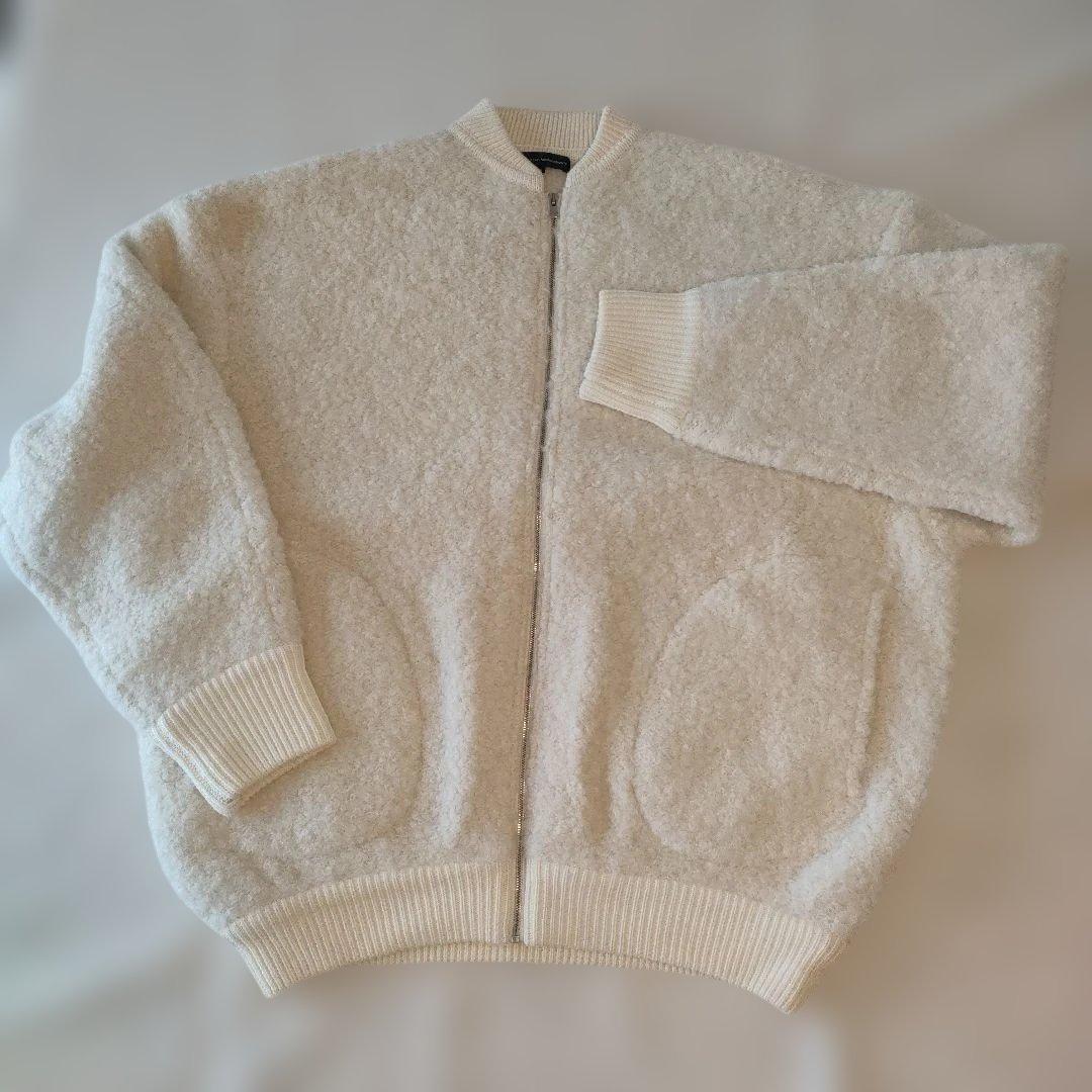 23区　アルパカ入りニットブルゾン