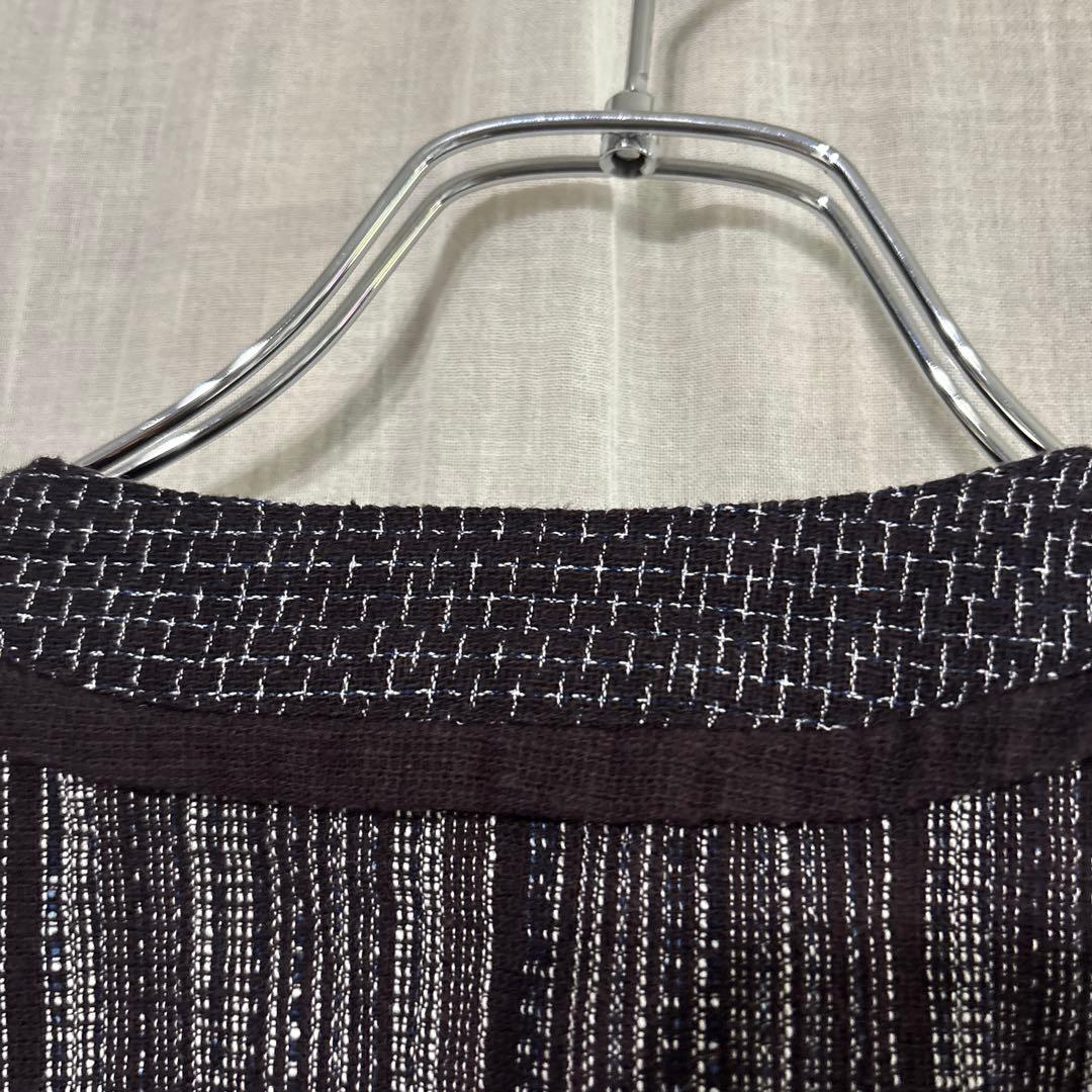 ギエモン 儀右ェ門　ゆったり　パッチワーク　トップス　チュニック　織物　美品