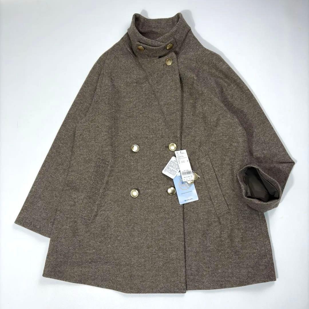新品タグ付 グローバルワーク カロヤカSTRエリ2WAYコート チンタブ L