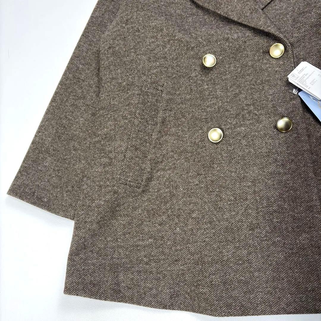 新品タグ付 グローバルワーク カロヤカSTRエリ2WAYコート チンタブ L