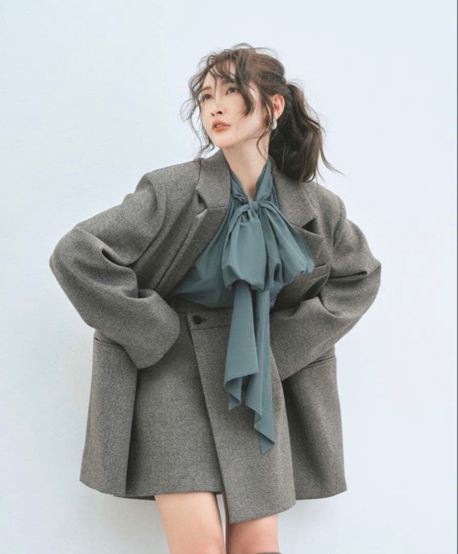 FRAY I.D ボンディングBIGジャケット GRY 0