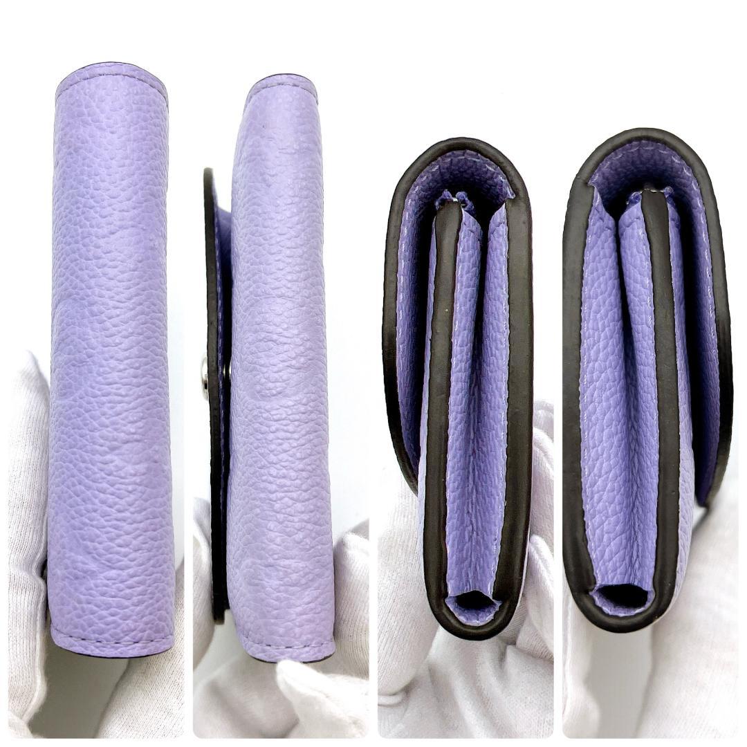 【最高級美品】ルイヴィトン アンプラント ポルトモネ ロザリ パープル C125