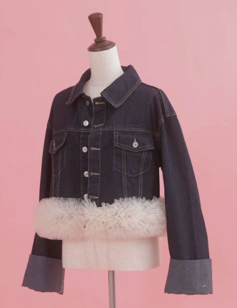 maison marble★Tulle Denim Jacket