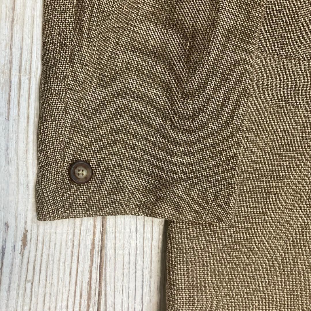 ポセイドン様 【新品】allegri ＊リネン混 スタンドカラー パッチポケット