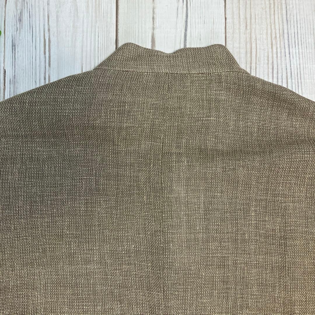 ポセイドン様 【新品】allegri ＊リネン混 スタンドカラー パッチポケット