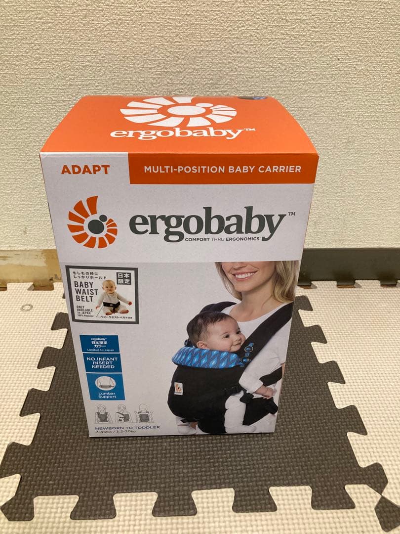 エルゴベビー ベビーキャリア ADAPTベビーウエストベルト付き ブラック