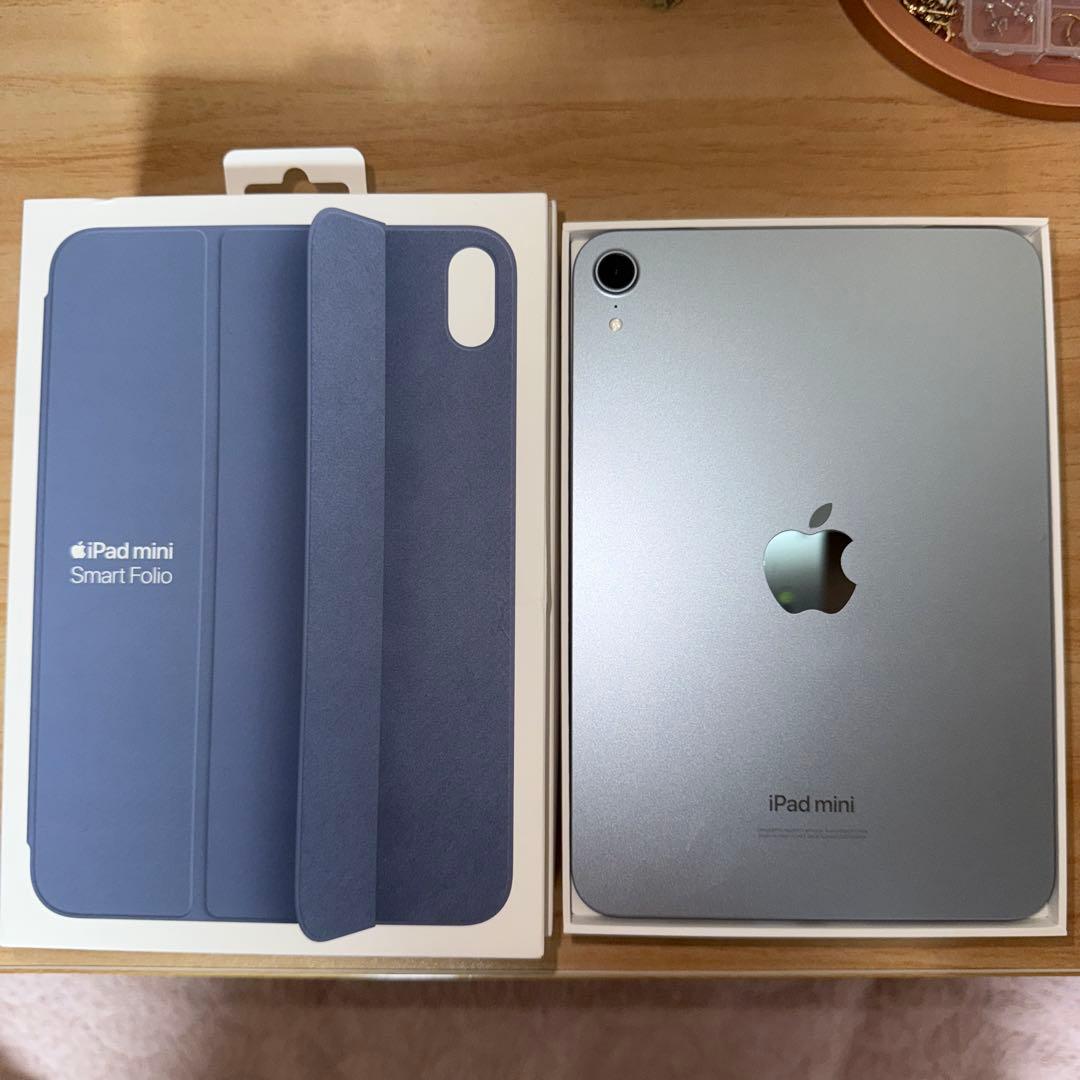 iPadmini7 A17Pro WiFiモデル 128GB ブルー カバー付き