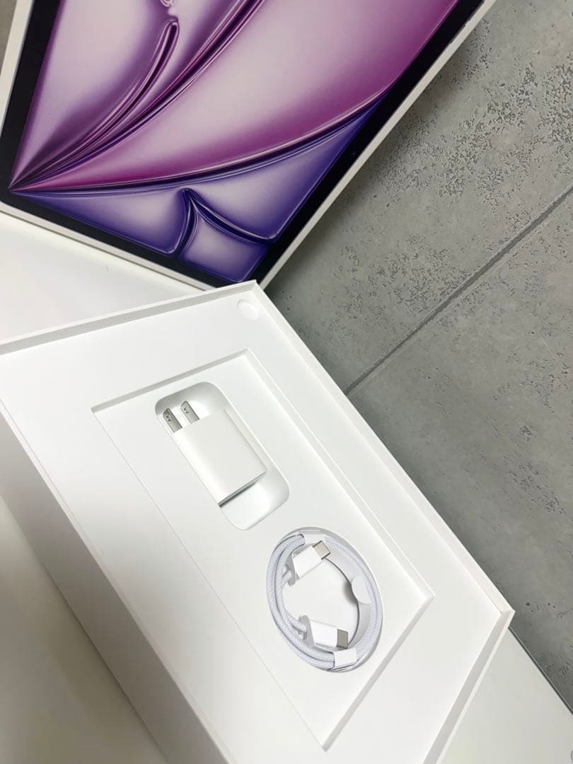 【極美品】Apple iPad Air (M3)11 パープル本体 充電器付き