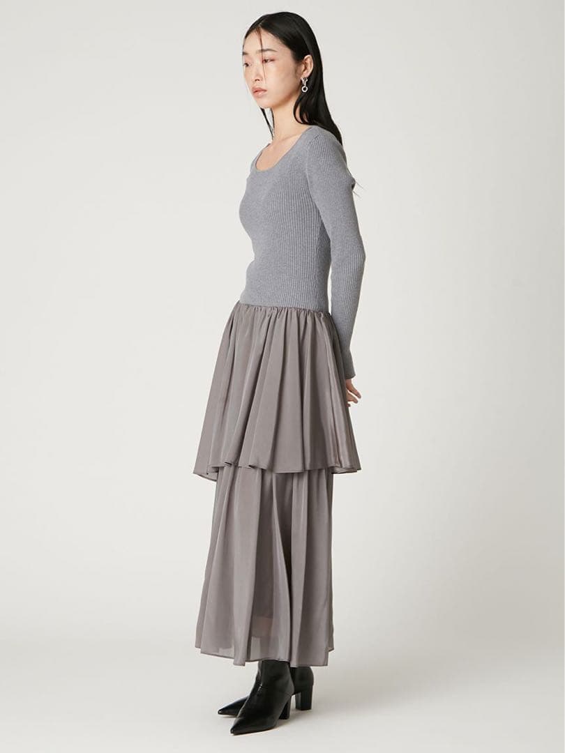 FRAY I.D ニットドッキングワンピース