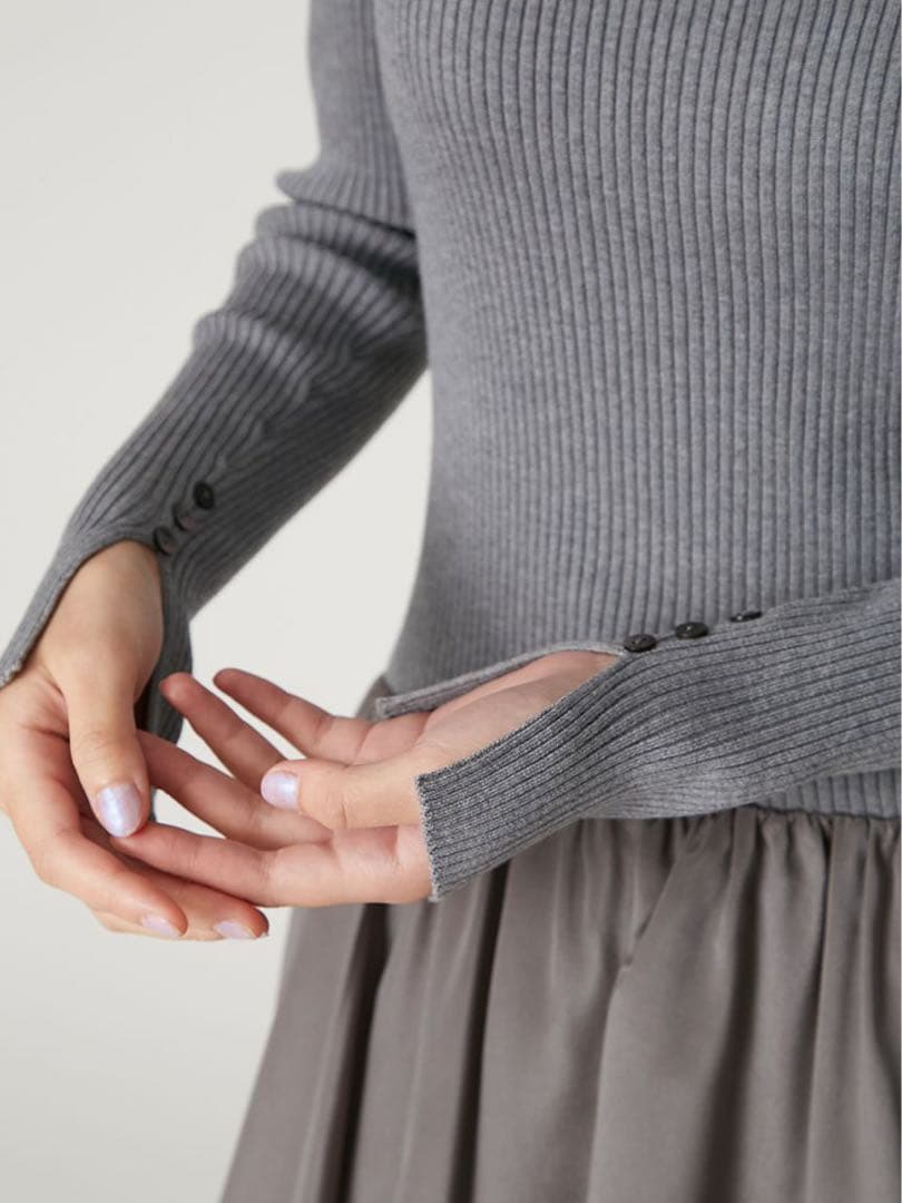 FRAY I.D ニットドッキングワンピース