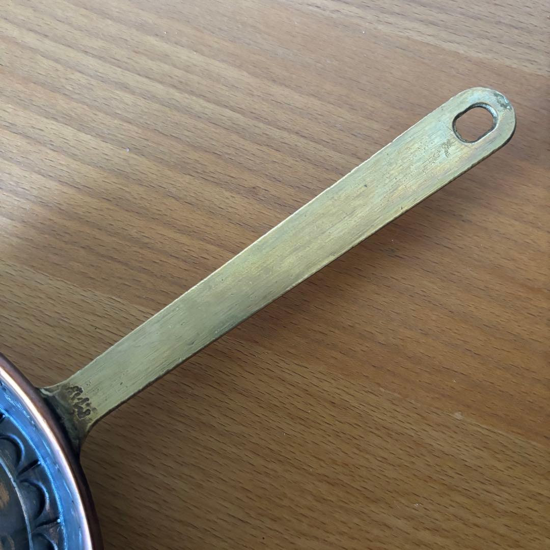 ザクロ 取手付きコッパーモールド 銅製 フランスアンティーク ヴィンテージ