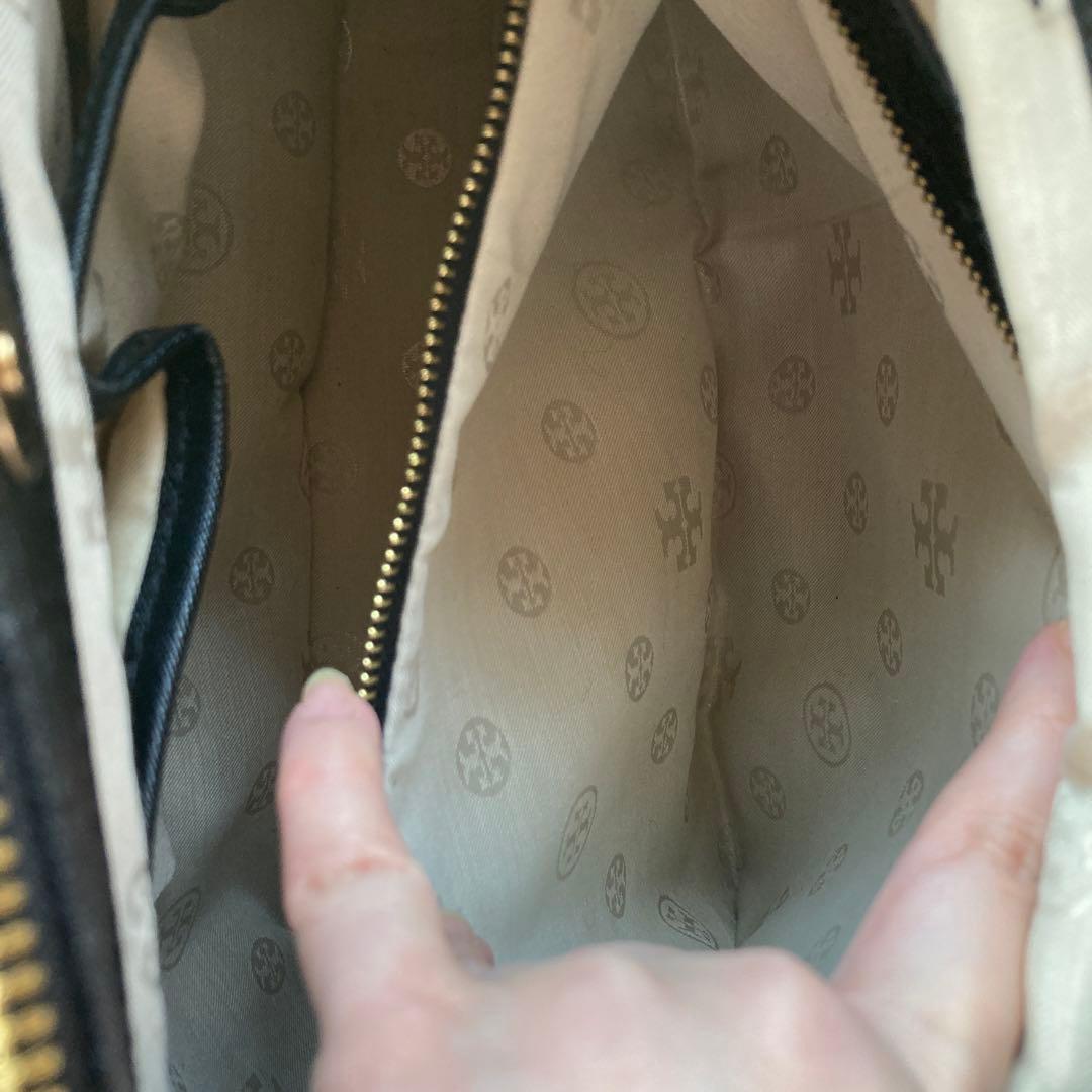 Tory Burch ブラック2wayレザービジネスバッグ A4サイズ