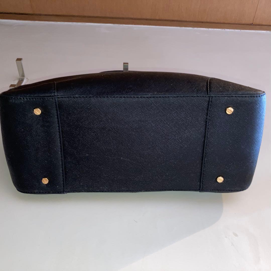 Tory Burch ブラック2wayレザービジネスバッグ A4サイズ