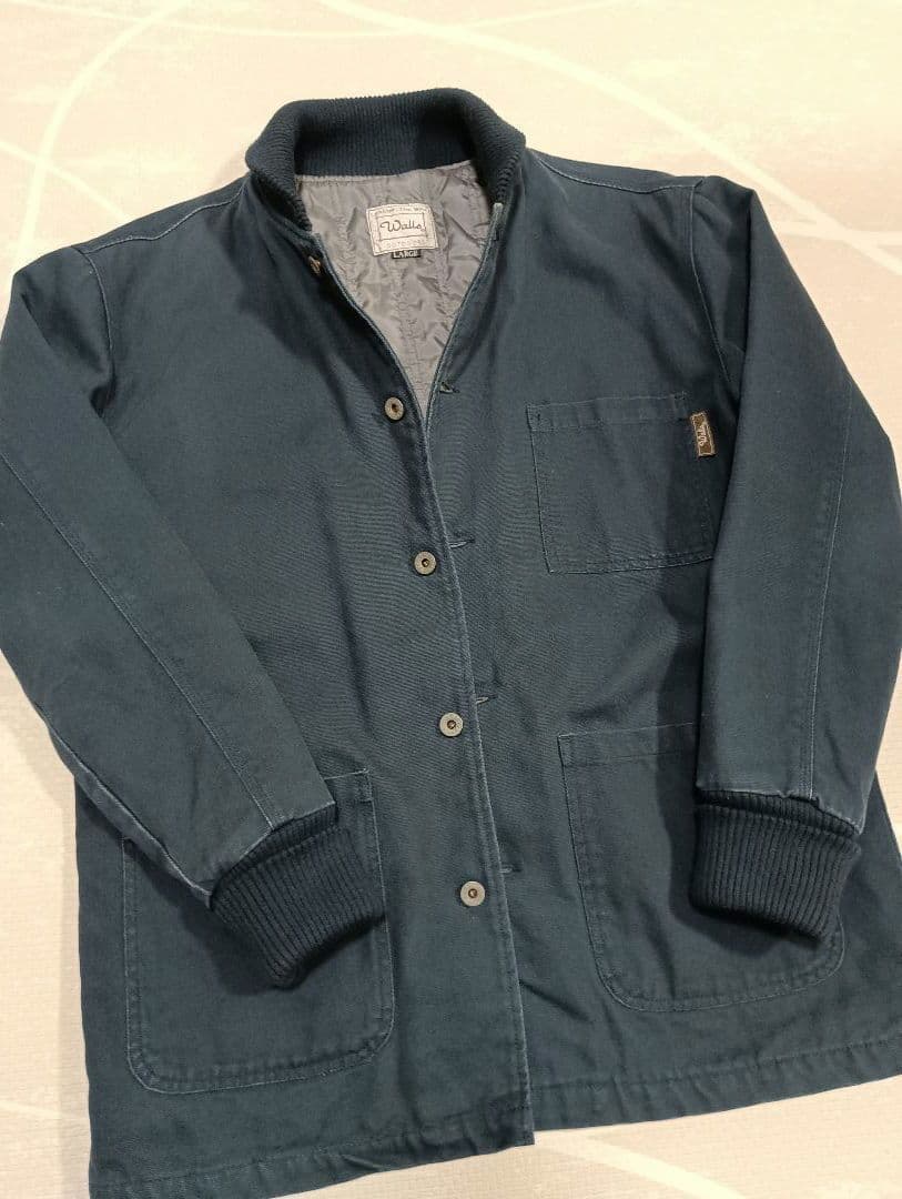 Walls ダックジャケット　月桂樹ボタン ショールカラー