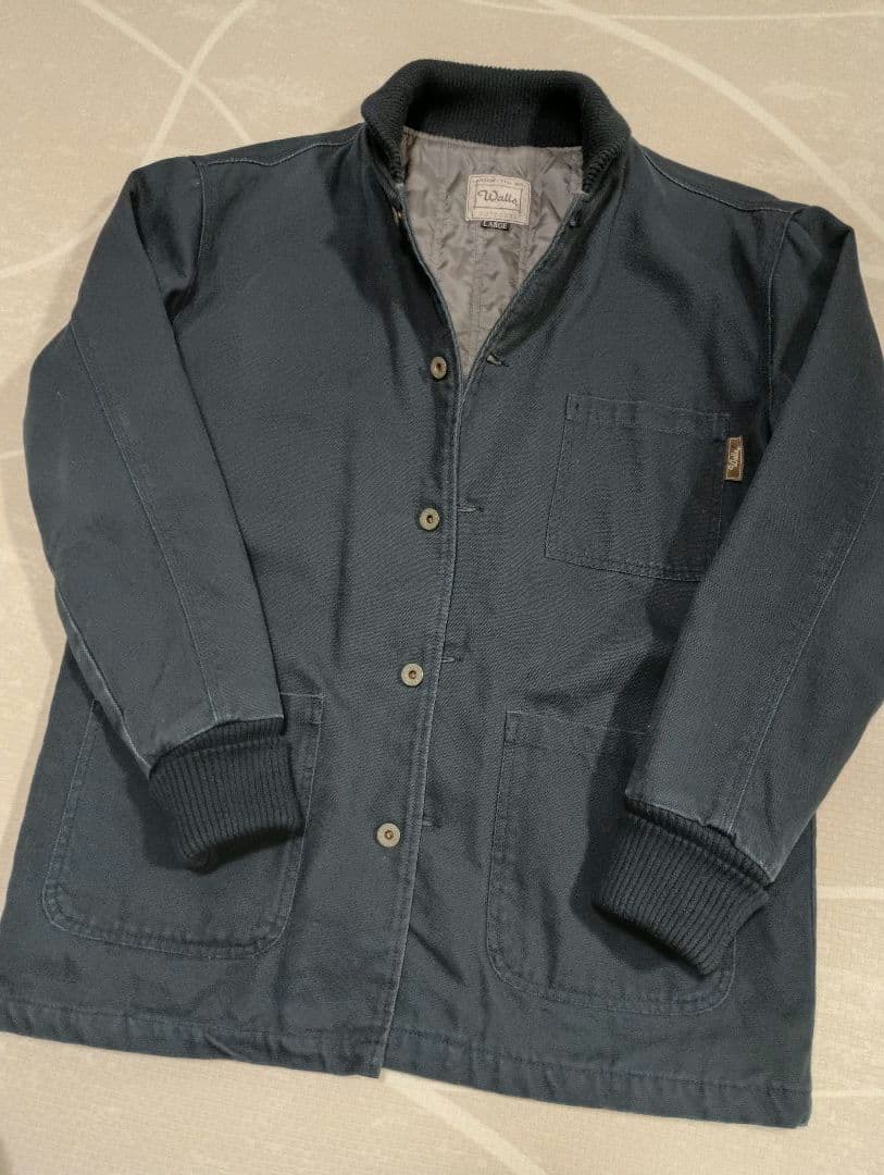 Walls ダックジャケット　月桂樹ボタン ショールカラー