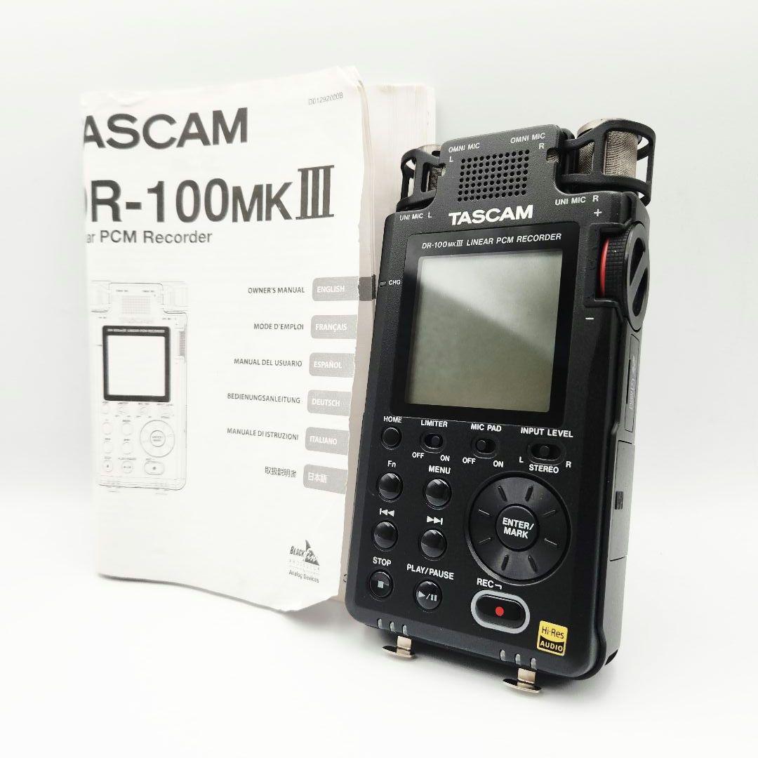 TASCAM DR-100MKIII PCMレコーダー ハイレゾ対応 廃盤品