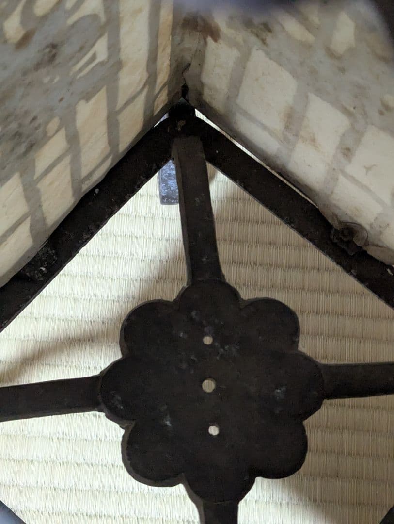 置行灯 フロアランプ 松梅 和風照明 古小物 古道具 アンティーク 骨董