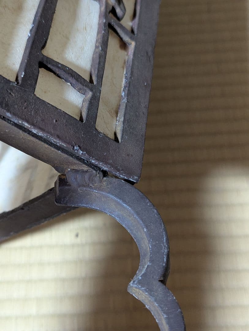 置行灯 フロアランプ 松梅 和風照明 古小物 古道具 アンティーク 骨董