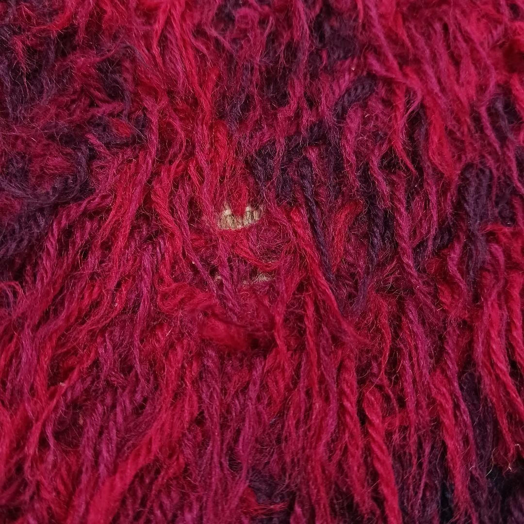 専用Y3189-2 ウール100% シャギーパイル ラグ 大判 276×197㎝