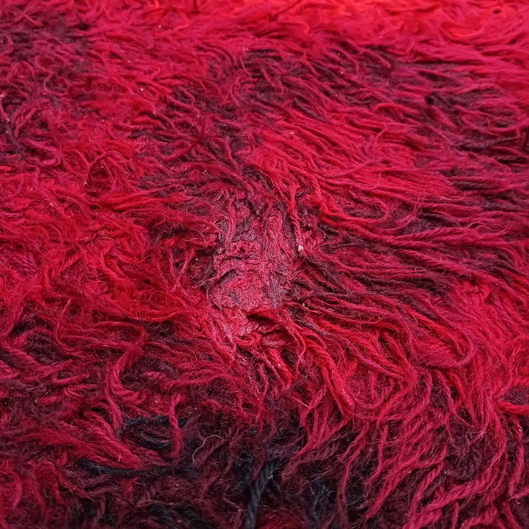 専用Y3189-2 ウール100% シャギーパイル ラグ 大判 276×197㎝