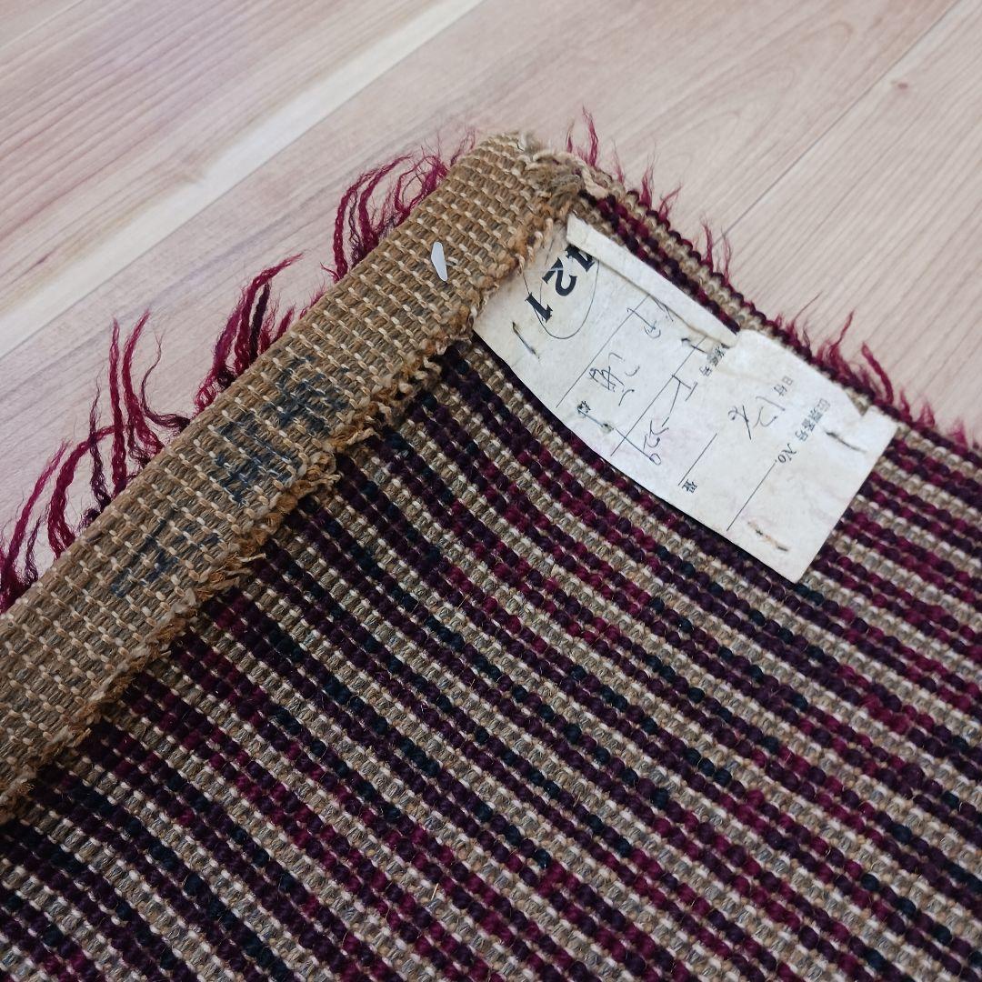 専用Y3189-2 ウール100% シャギーパイル ラグ 大判 276×197㎝