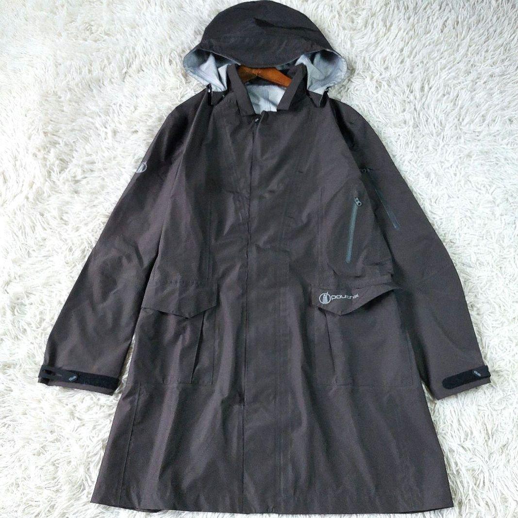 美品 tilak Poutrnik ワンポイント ロゴ ステンカラーレインコート